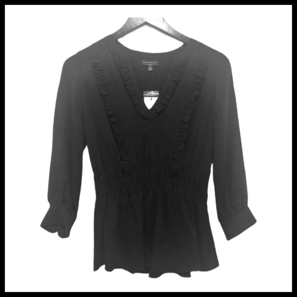 CURRENT AIR NWT V-Neck Smocked Blouse